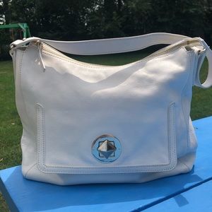 GUC Kate Spade White Leather Hobo Purse